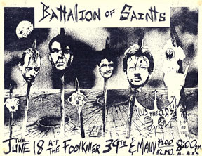 Battalion of Saints: Live At The Foolkiller in KC, MO 06-18-85
